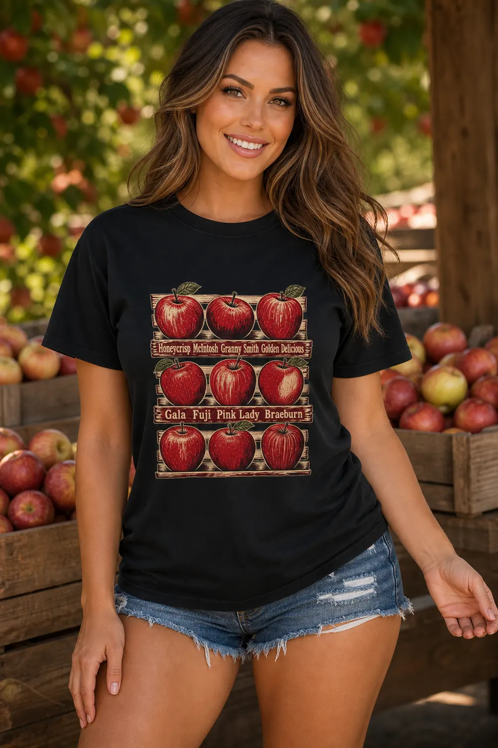 Apple Variety Farmers Market Shirt for Orchard Lovers and Home Cooks