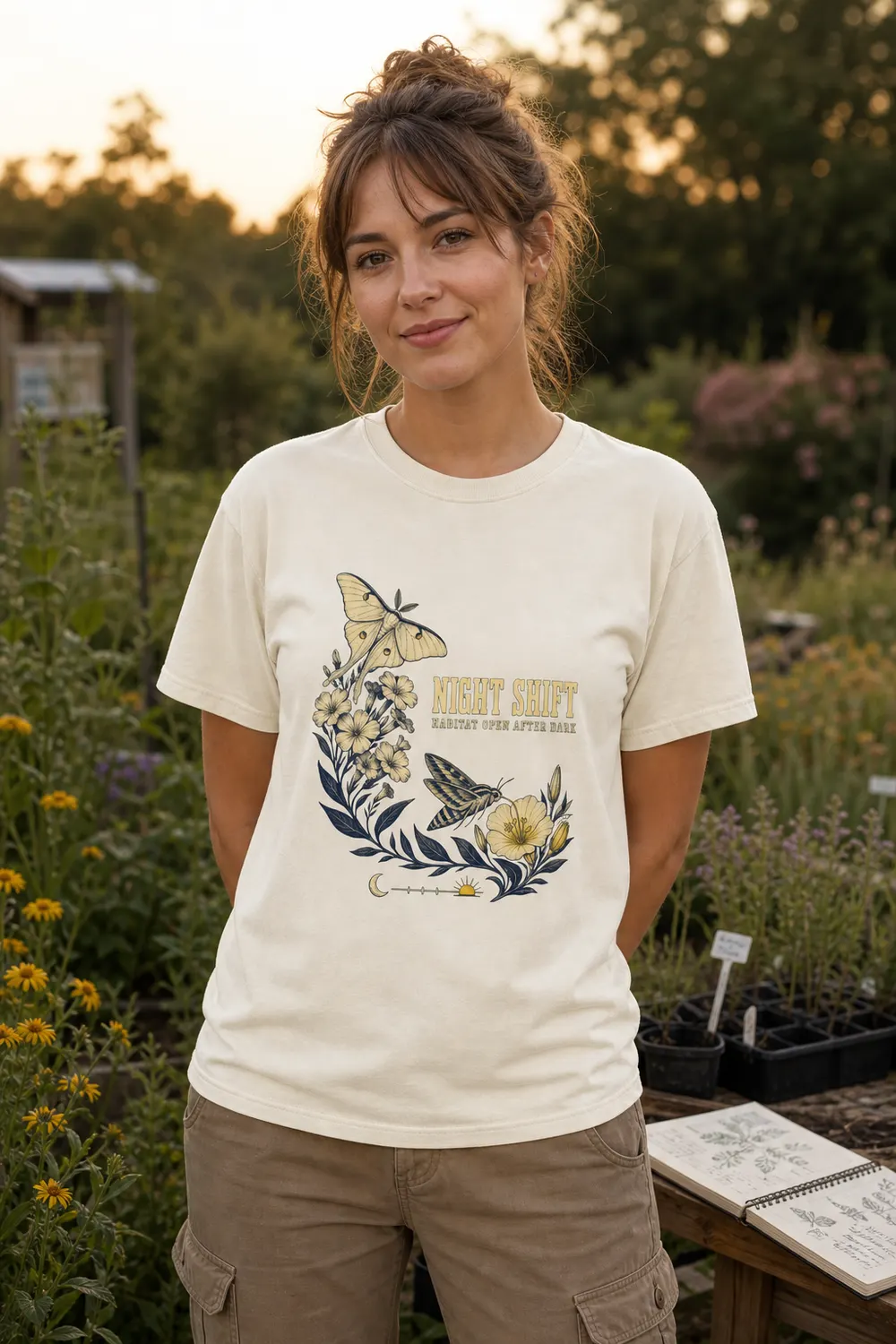 Night Shift Pollinator Crew Shirt