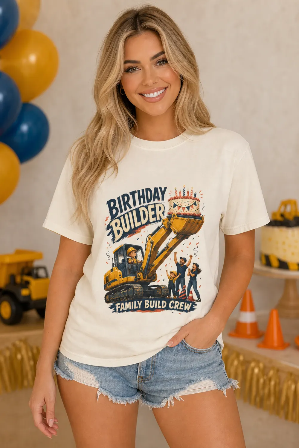 Construction Birthday Crew Shirt