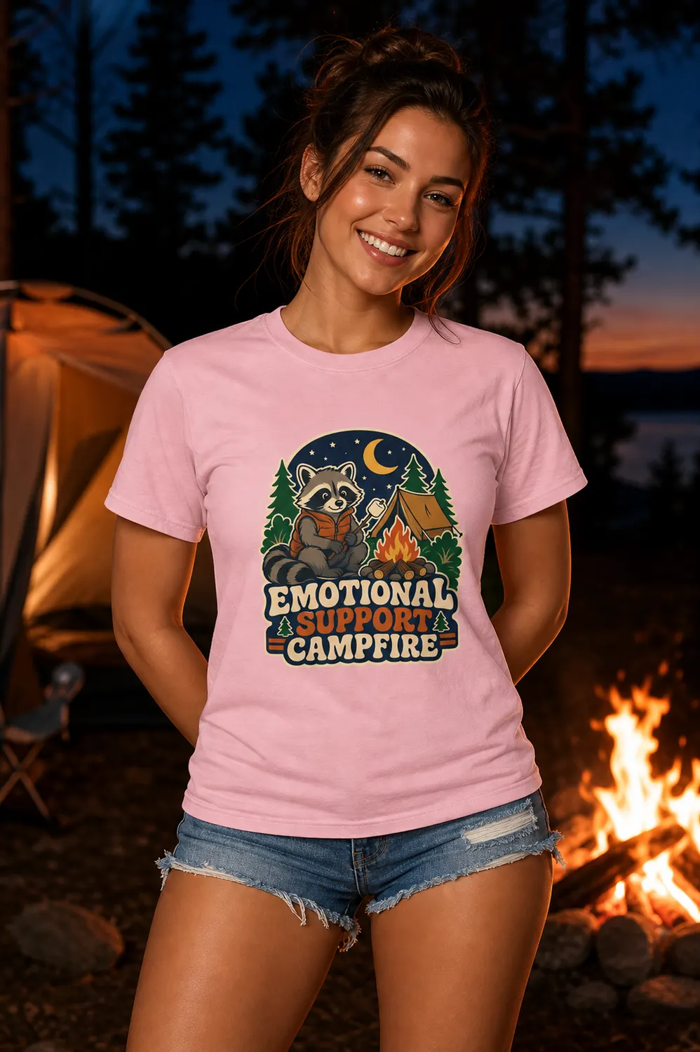 Emotional Support Campfire Shirt