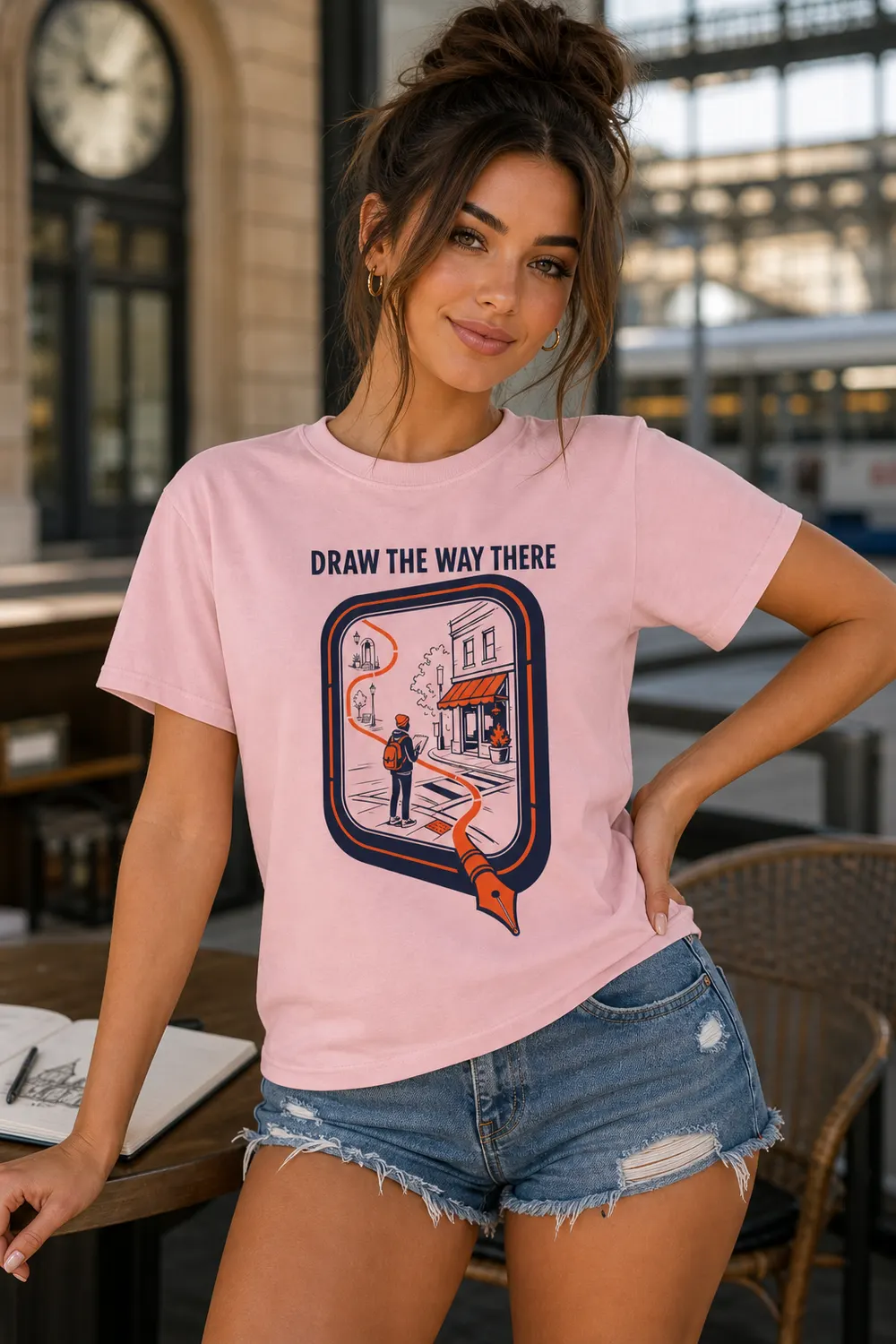 Between Stops Sketchbook Shirt