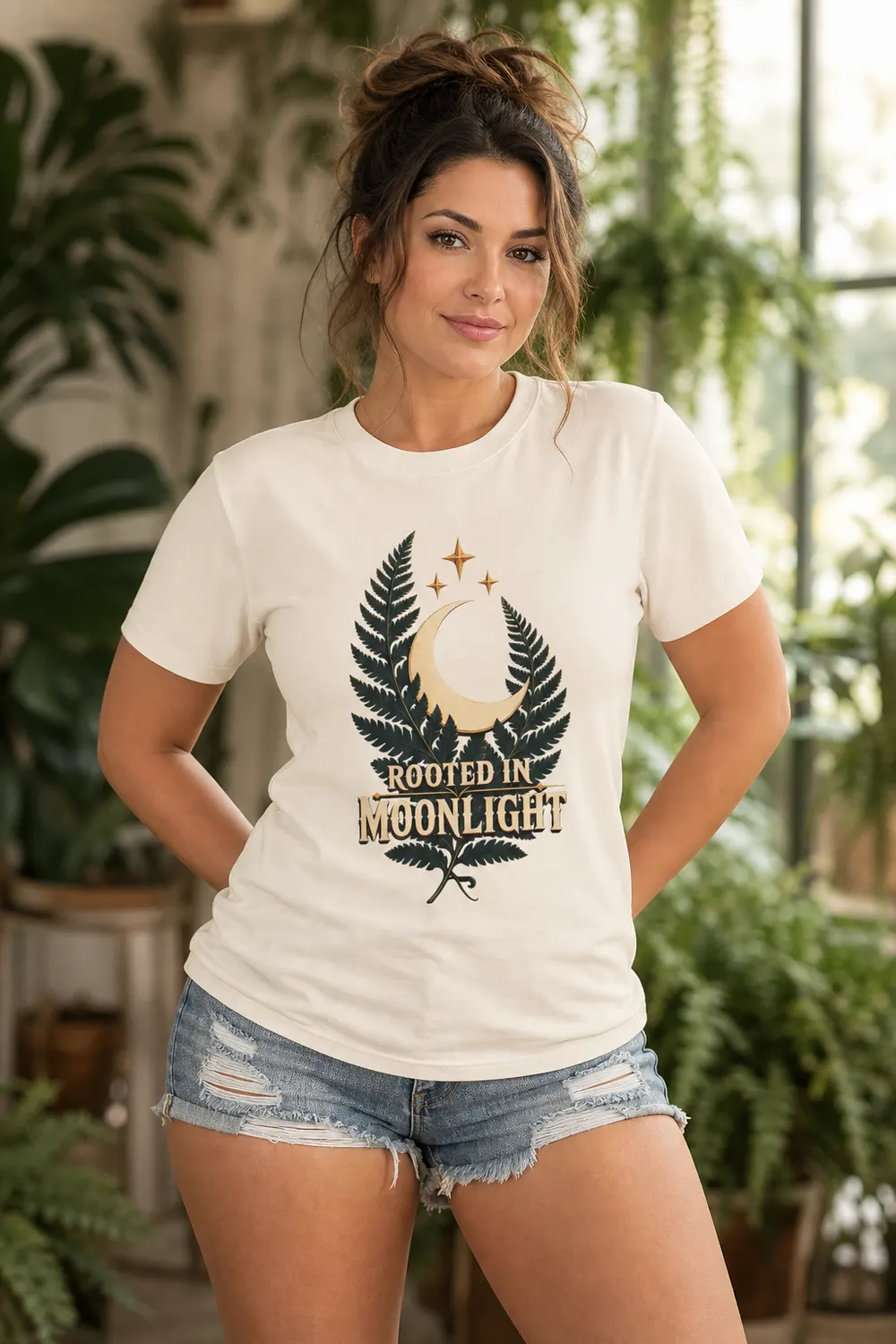 Rooted in Moonlight Fern Shirt