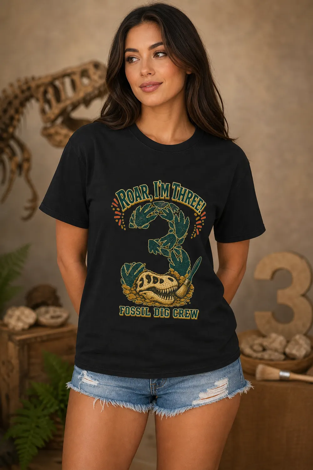 Third Birthday Dinosaur Shirt