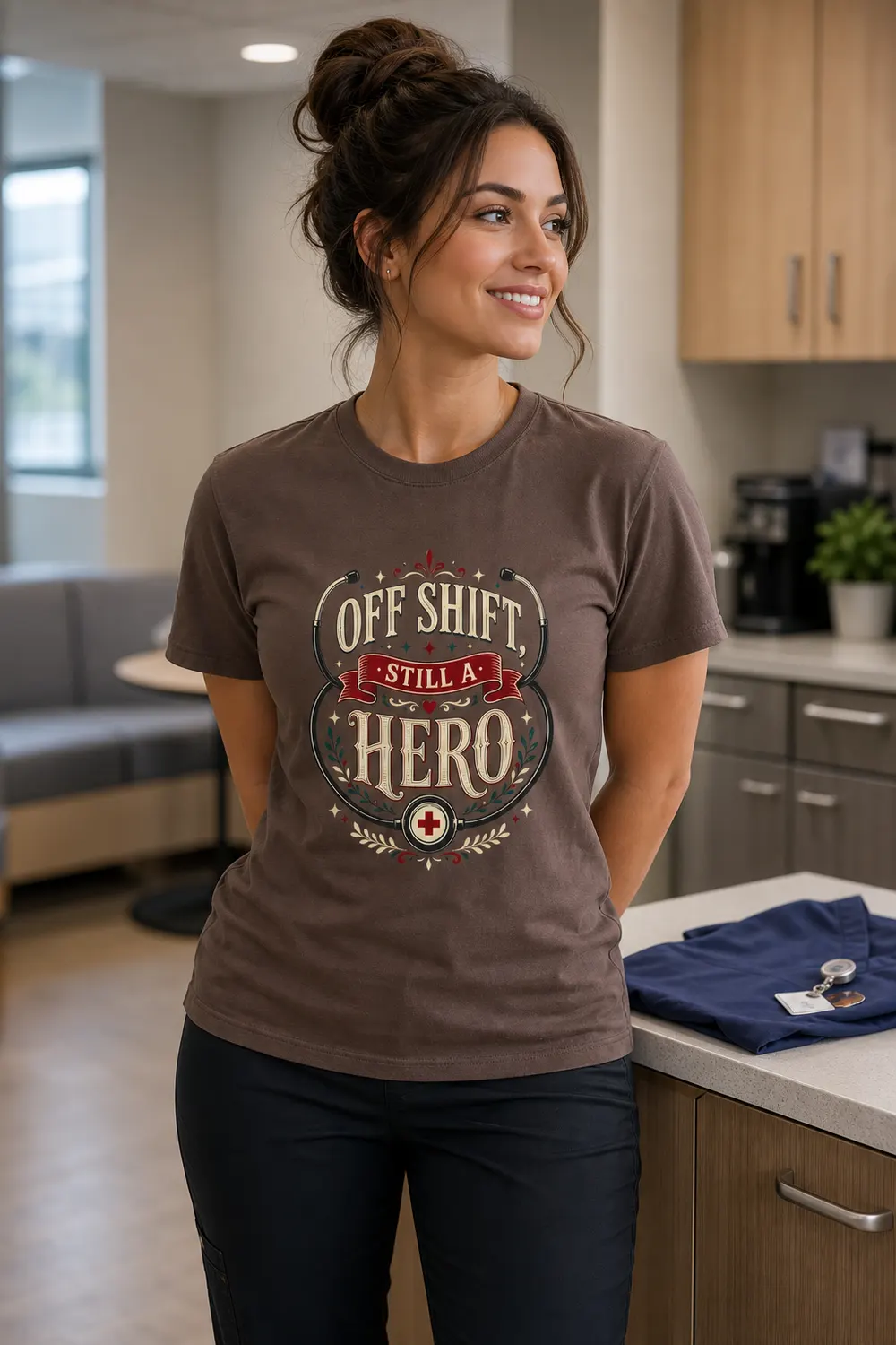 Off Shift Still a Hero Nurse Shirt