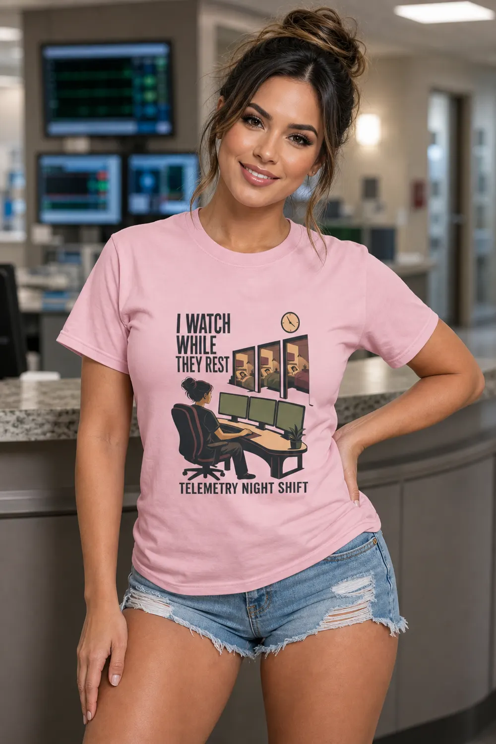 Telemetry Night Shift Nurse Shirt